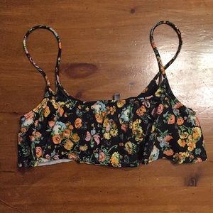 La Hearts floral swim top